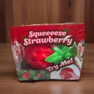 Sunny Day Squeezy Strawberry Squishy Fidget Toy  Fast Ship